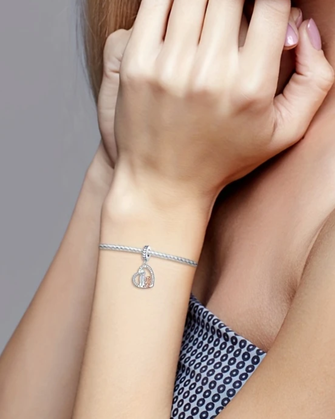 CHARM CORAZÓN MAMA E HIJA ¨IN MY HEART FOR EVER¨