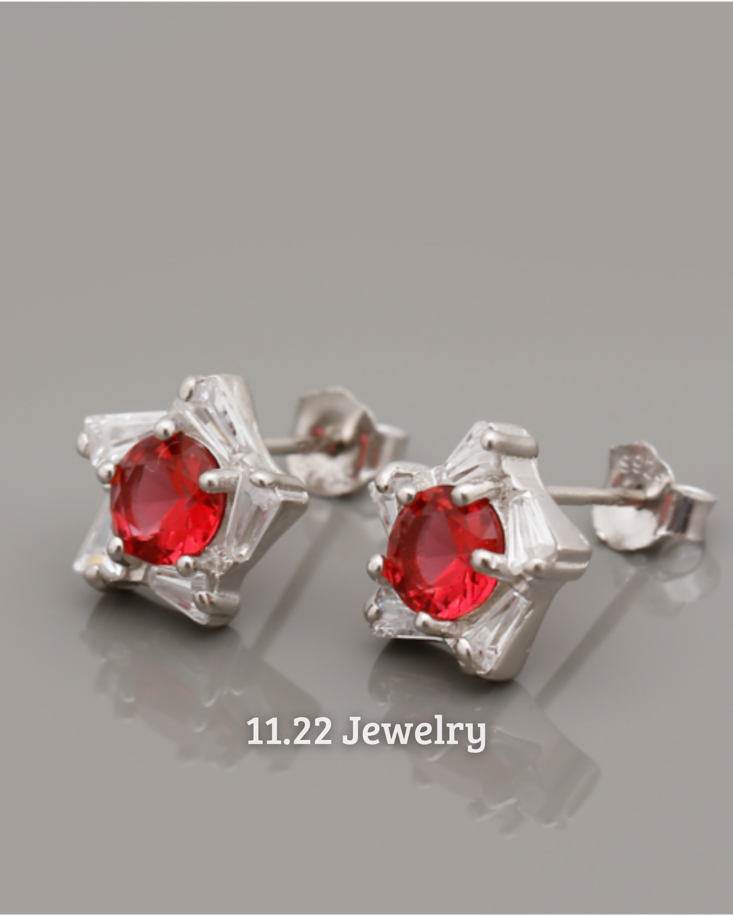 ARETES ESTRELLA CON CIRCON