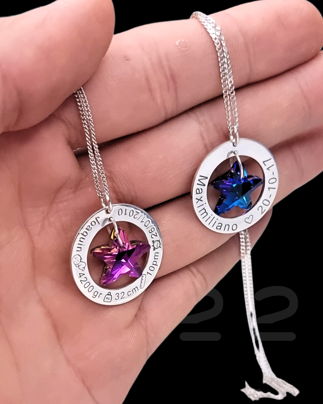 COLLAR CIRCULO DE LA VIDA CON ESTRELLA SWAROVSKI