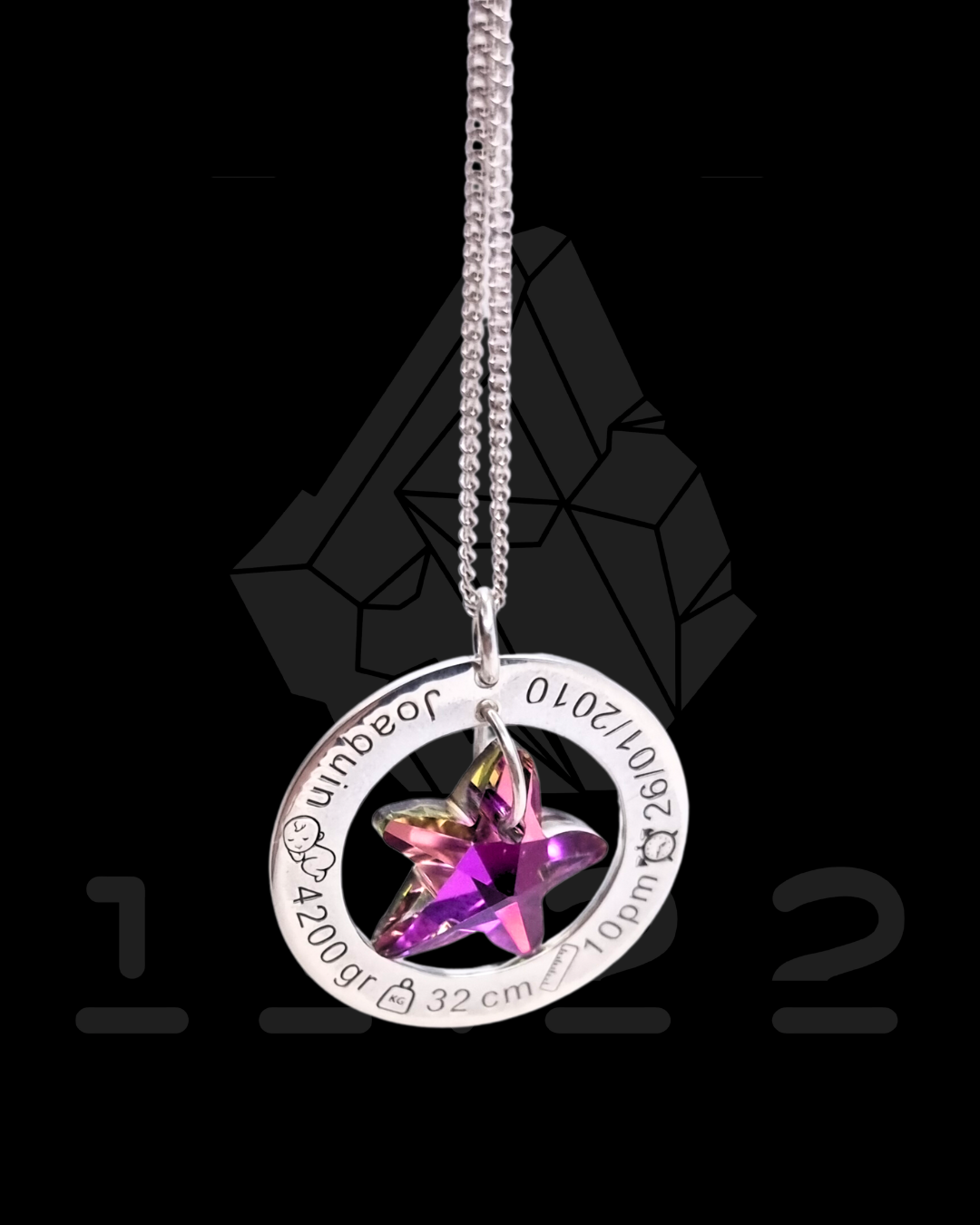 COLLAR CIRCULO DE LA VIDA CON ESTRELLA SWAROVSKI
