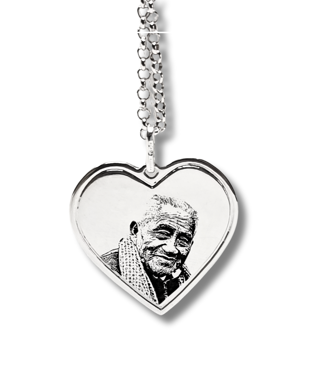 COLLAR CORAZÓN FOTOGRABADO