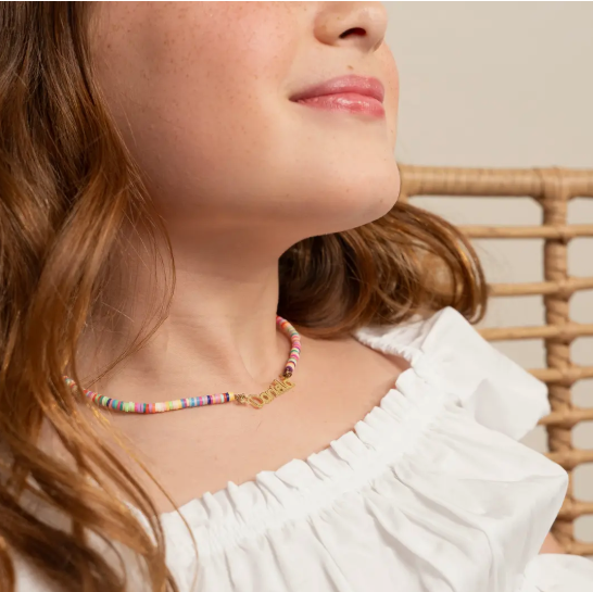 Collar nombre clásico para bebé o niños