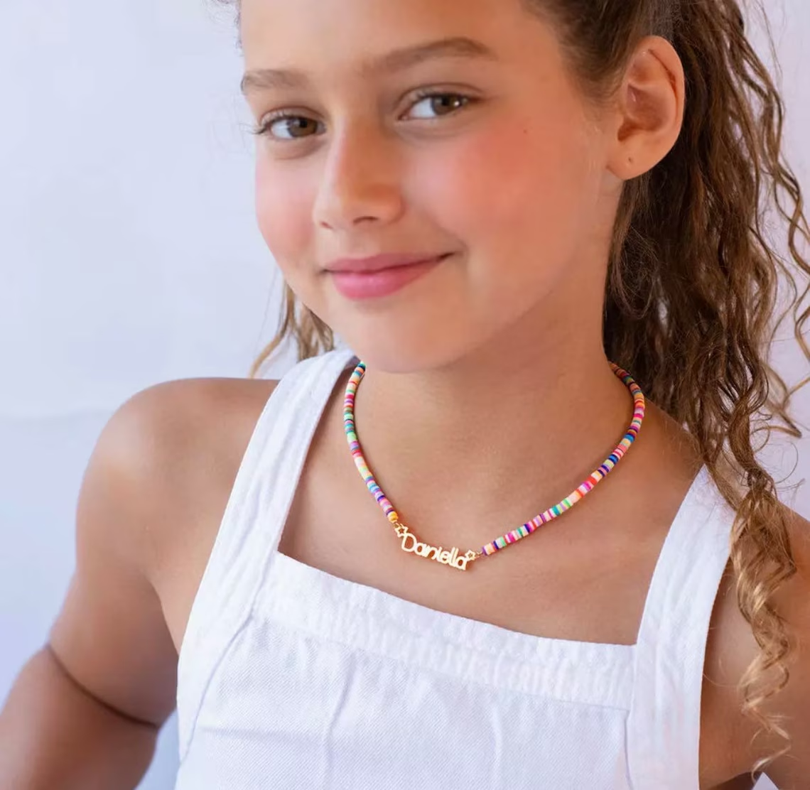 Collar nombre clásico para bebé o niños