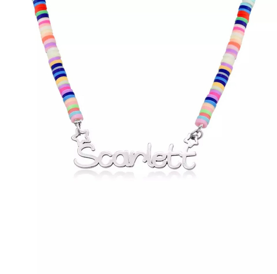 Collar nombre clásico para bebé o niños