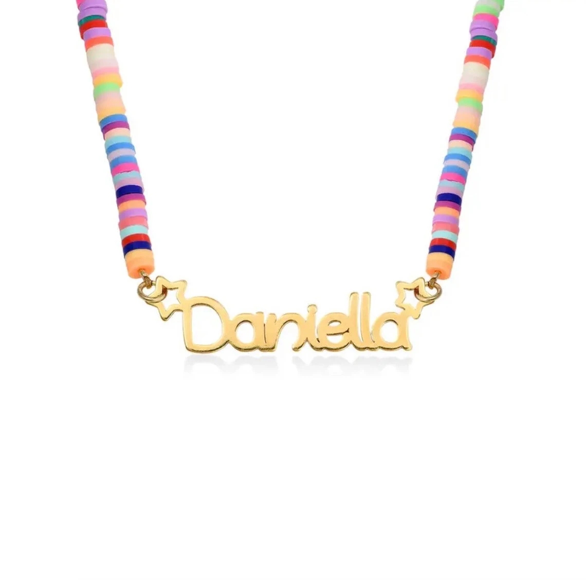Collar nombre clásico para bebé o niños