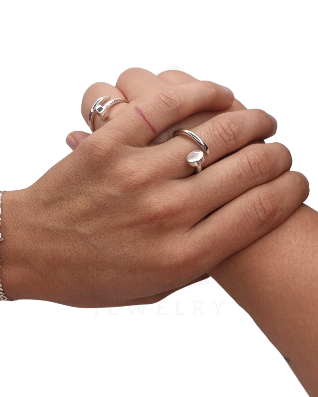 DUO DE ANILLOS CLAVO