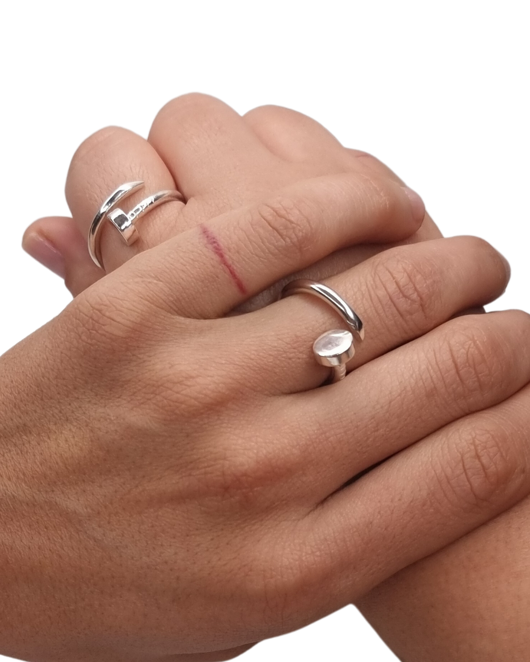 DUO DE ANILLOS CLAVO