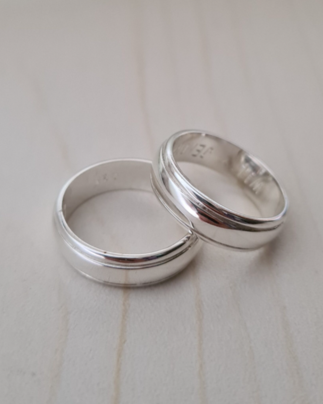 DUO DE ANILLOS CON BISEL