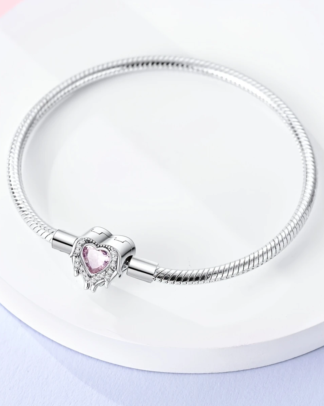 BRAZALETE DISEÑO SEMI RIGIDO CON DIJE CORAZÓN DERRETIDO - PRE ORDEN