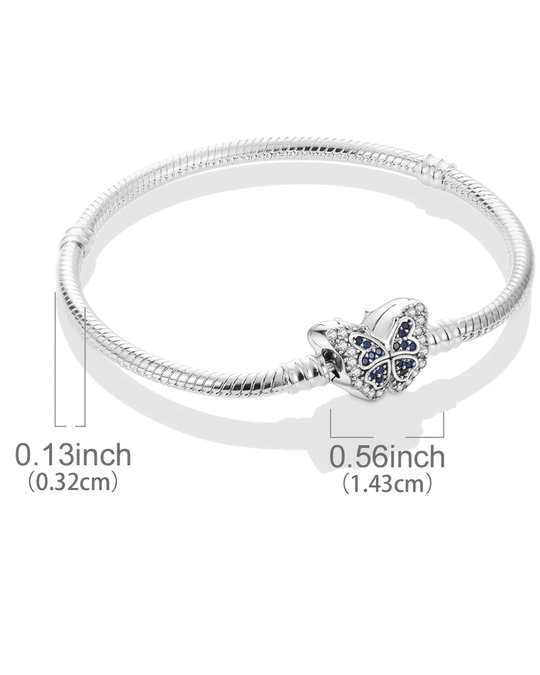 BRAZALETE DISEÑO SEMI RIGIDO CON BROCHE MARIPOSA - PRE ORDEN