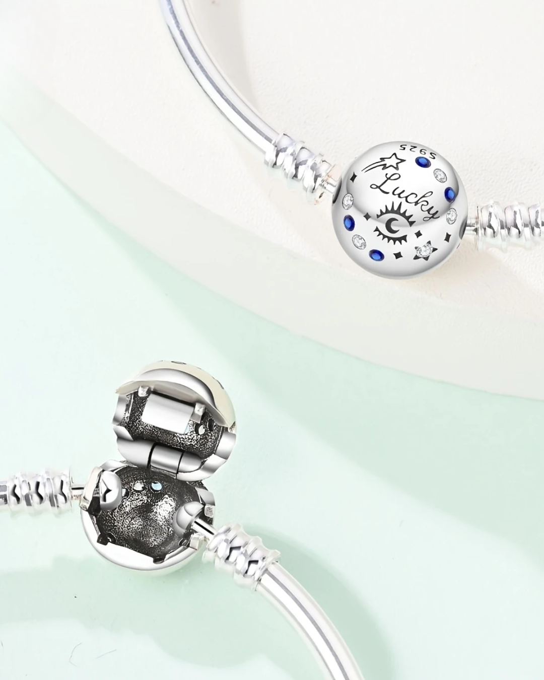 BRAZALETE DISEÑO RIGIDO CON BROCHE REDONDO - PRE ORDEN