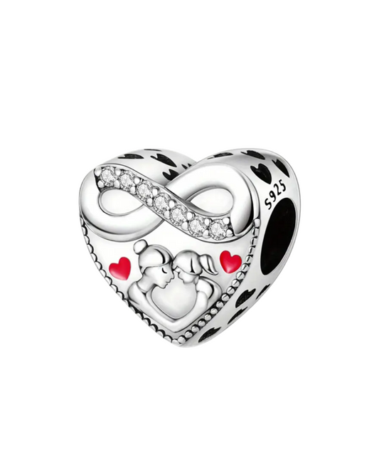CHARM CORAZON INFINITO MAMA E HIJA