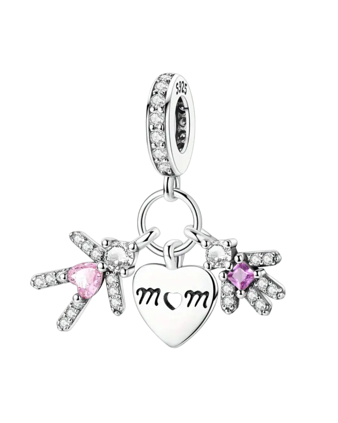CHARM CORAZON Y NIÑA CON NIÑO FULL CIRCONES