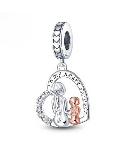 CHARM CORAZÓN MAMA E HIJA ¨IN MY HEART FOR EVER¨