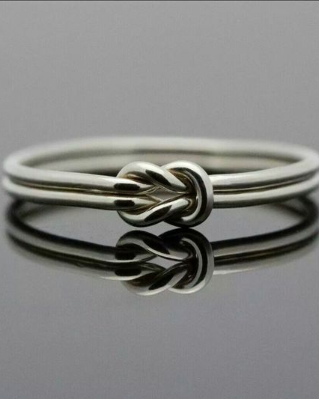 DUO DE ANILLOS NUDO DE AMOR INFINITO