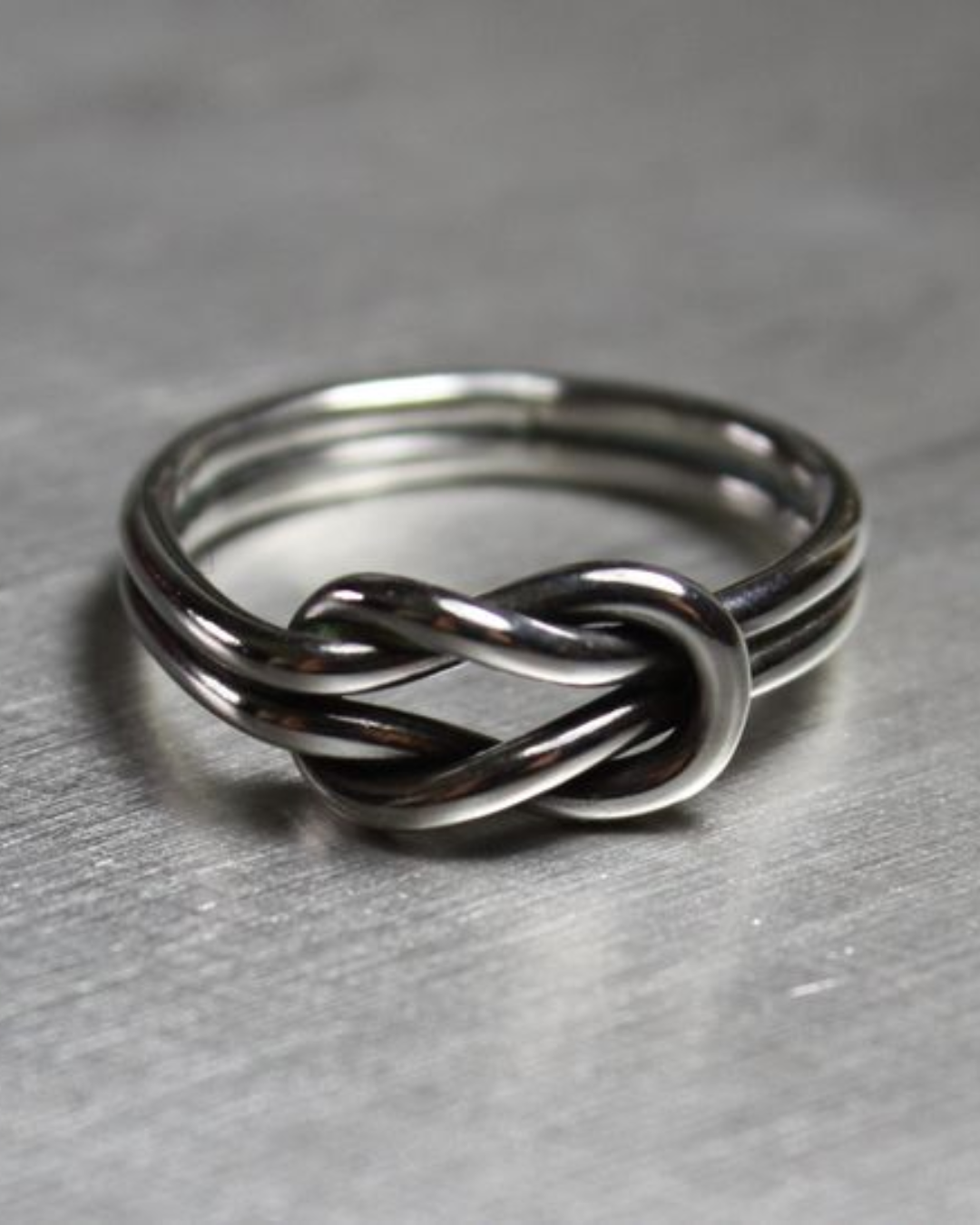 DUO DE ANILLOS NUDO DE AMOR INFINITO