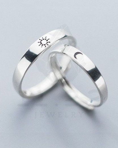 DUO DE ANILLOS SOL Y LUNA