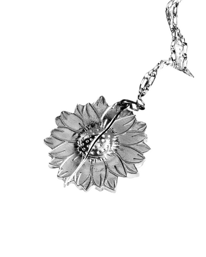 COLLAR GIRASOL RELICARIO