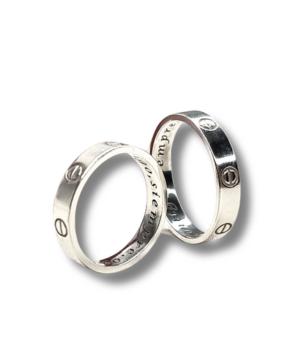 DUO DE ANILLOS ARANDELAS LOVE