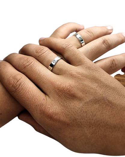 DUO DE ANILLOS ARANDELAS LOVE