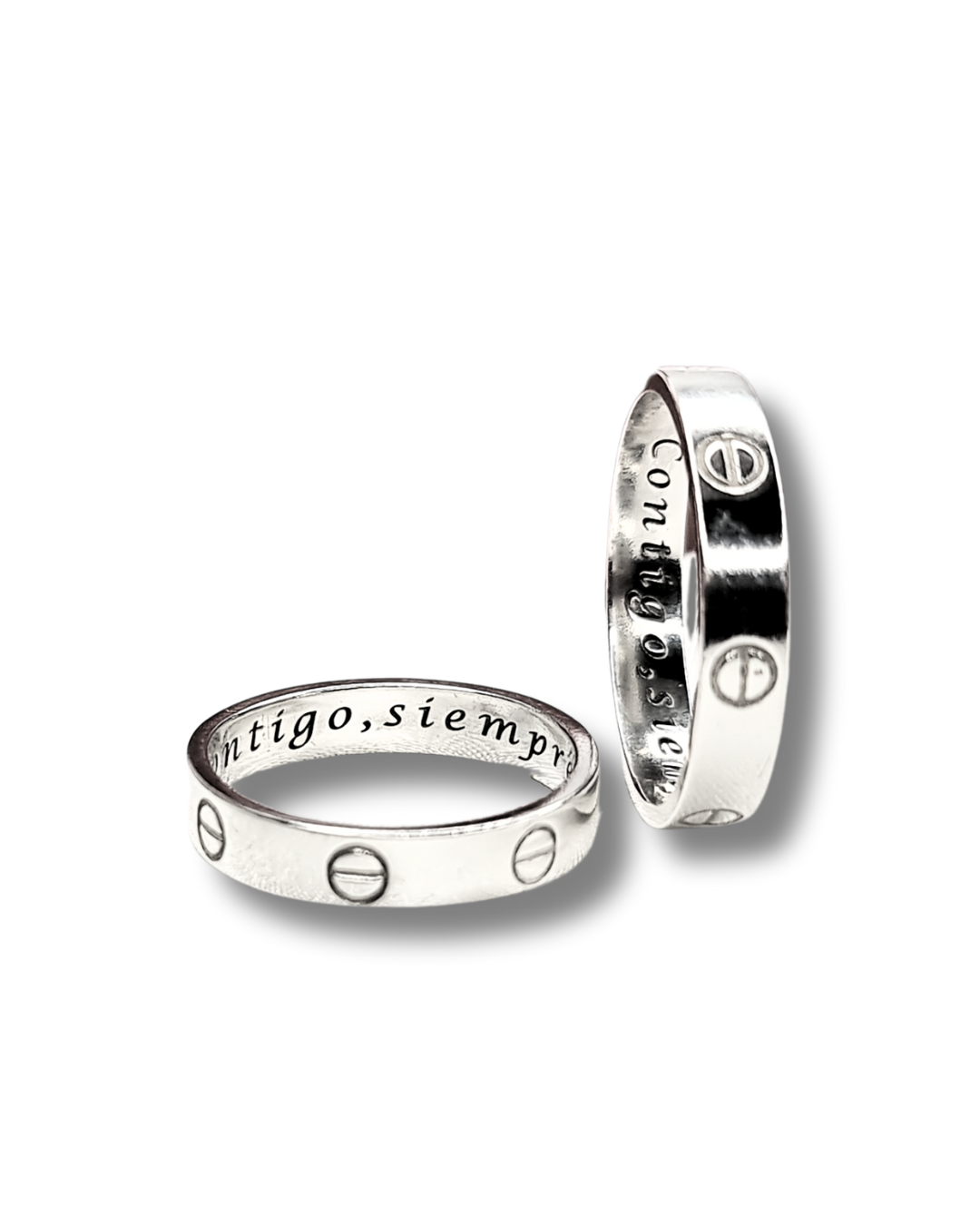 DUO DE ANILLOS ARANDELAS LOVE