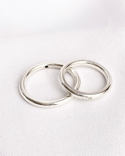 DUO DE ANILLOS CIRCON MINIMAL