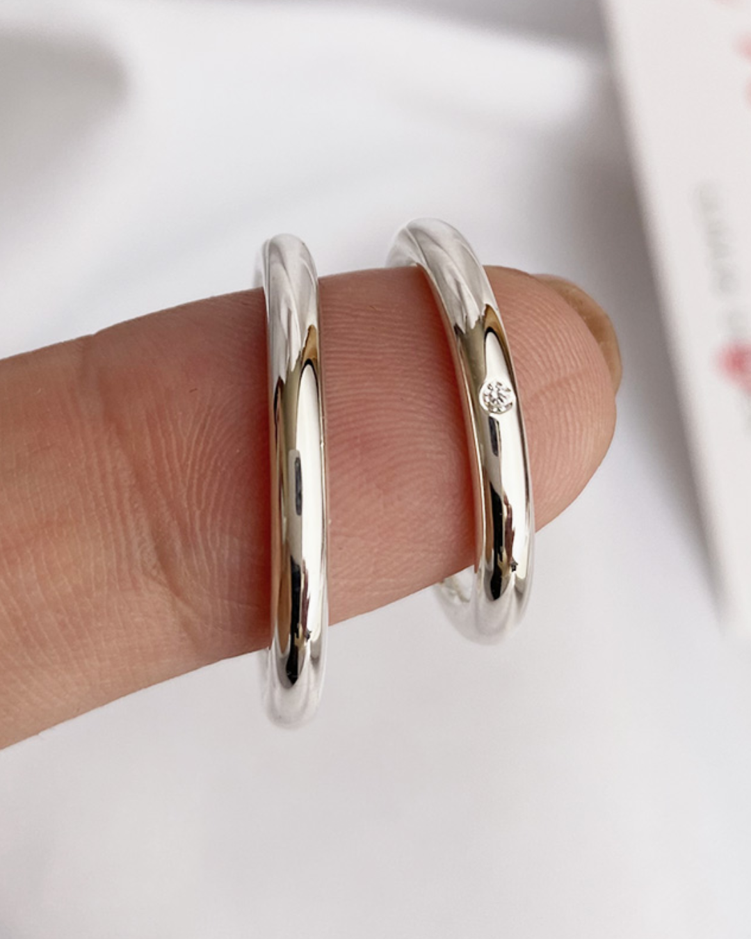 DUO DE ANILLOS CIRCON MINIMAL