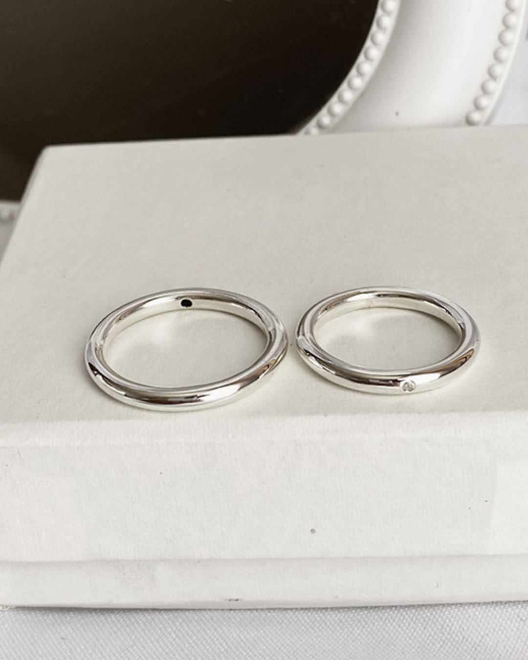 DUO DE ANILLOS CIRCON MINIMAL