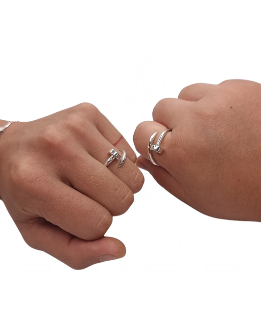 DUO DE ANILLOS CLAVO