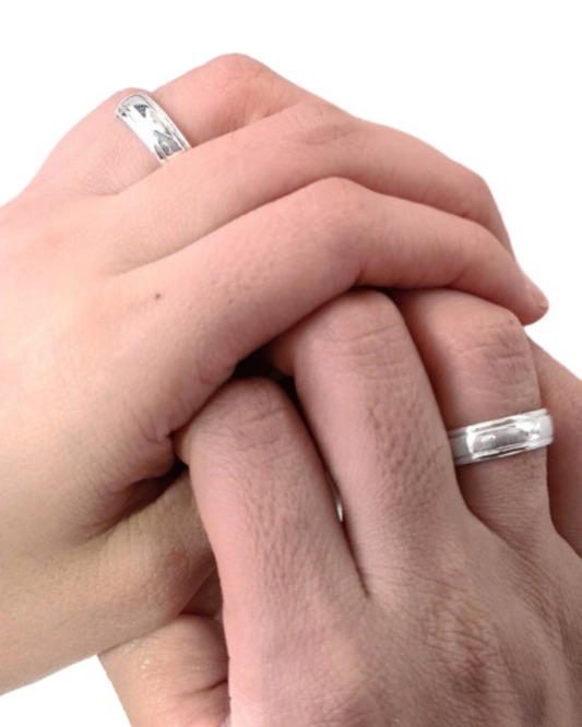 DUO DE ANILLOS CON BISEL