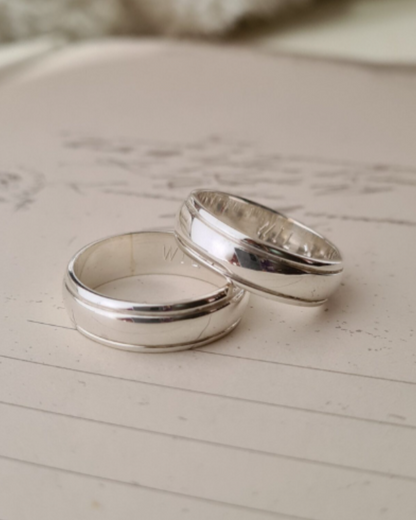 DUO DE ANILLOS CON BISEL