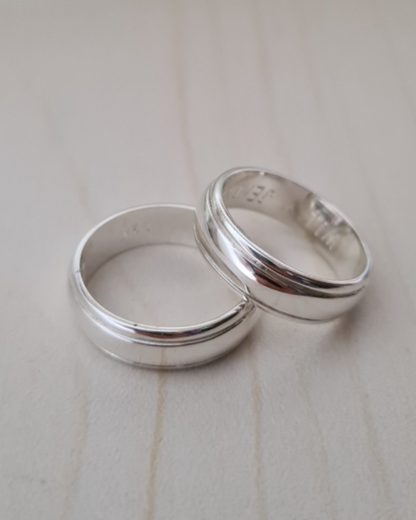 DUO DE ANILLOS CON BISEL