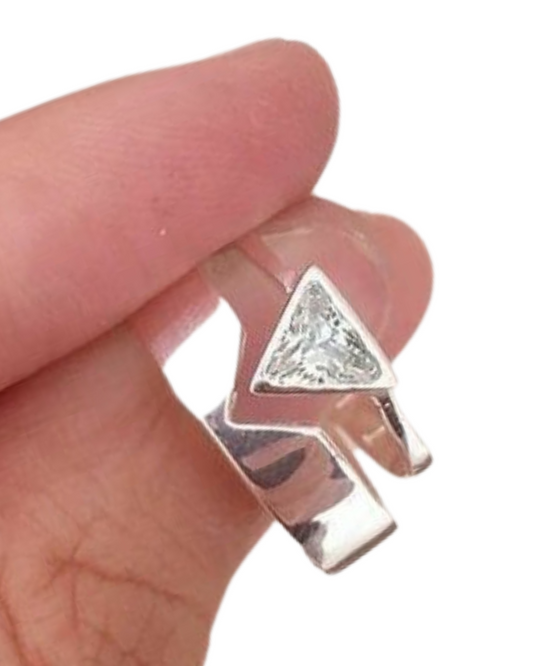 DUO DE ANILLOS TRIANGULO Y CIRCON