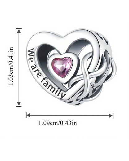 CHARM CORAZÓN WE ARE FAMILY