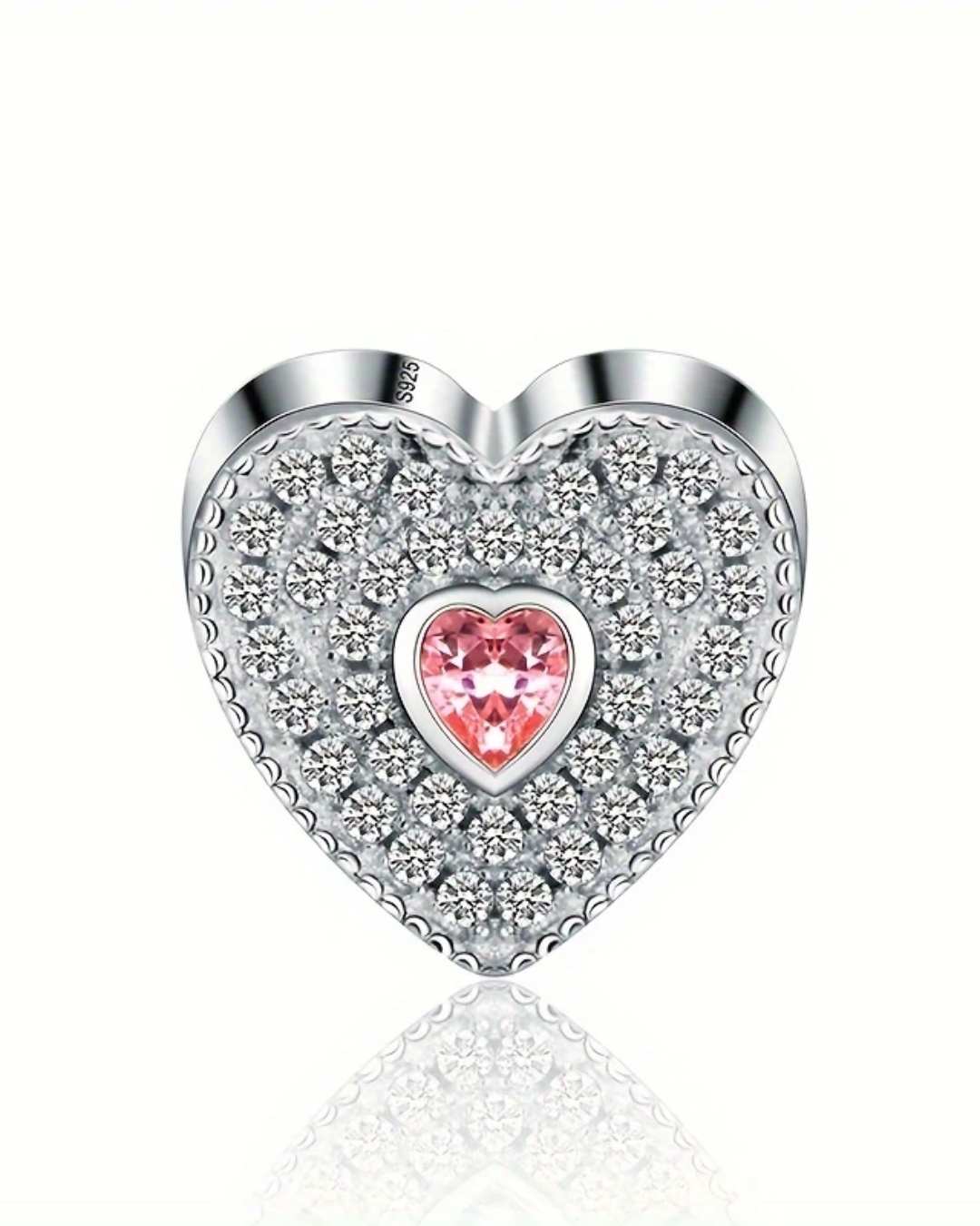 CHARM CORAZÓN CIRCONES + FOTO PERSONALIZADA