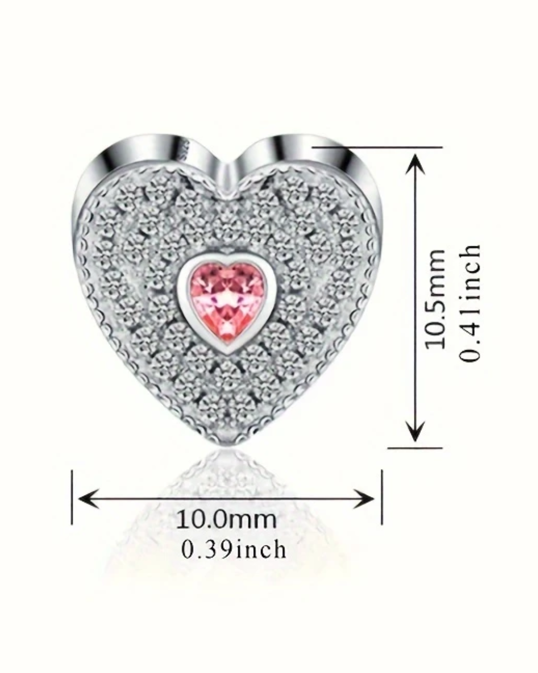 CHARM CORAZÓN CIRCONES + FOTO PERSONALIZADA