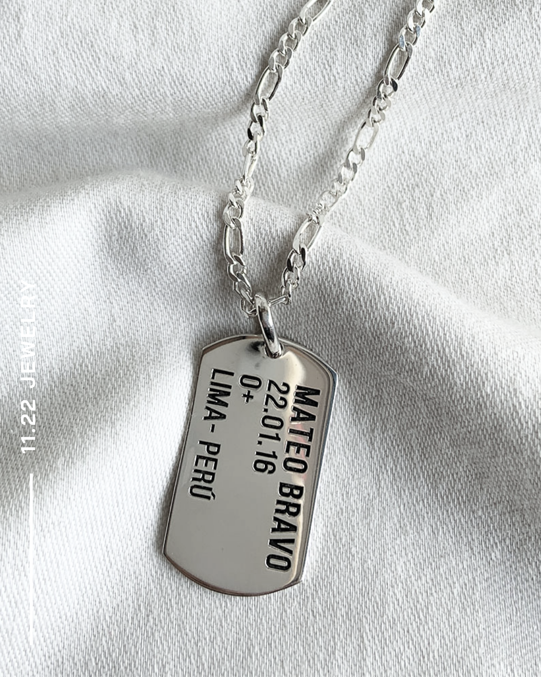 Collar Placa Militar personalizada