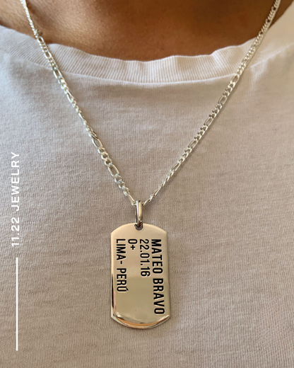 Collar Placa Militar personalizada